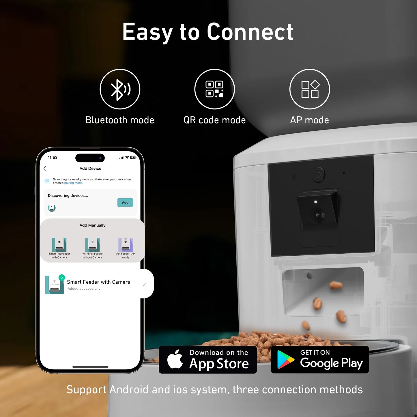 8L Smart Automatic Pet Feeder with Camera & WiFi | App Control, Voice Recorder & Food Dispenser