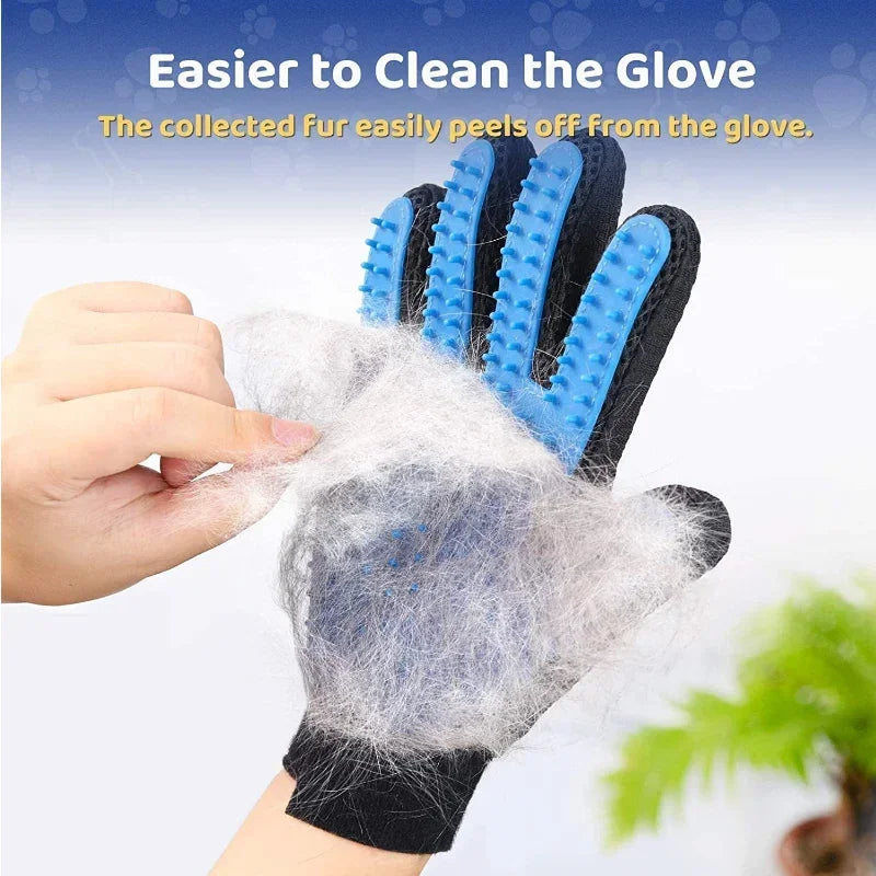 2-in-1 Pet Grooming Brush & Bath Cleaning Glove – Perfect for Shedding & Massage